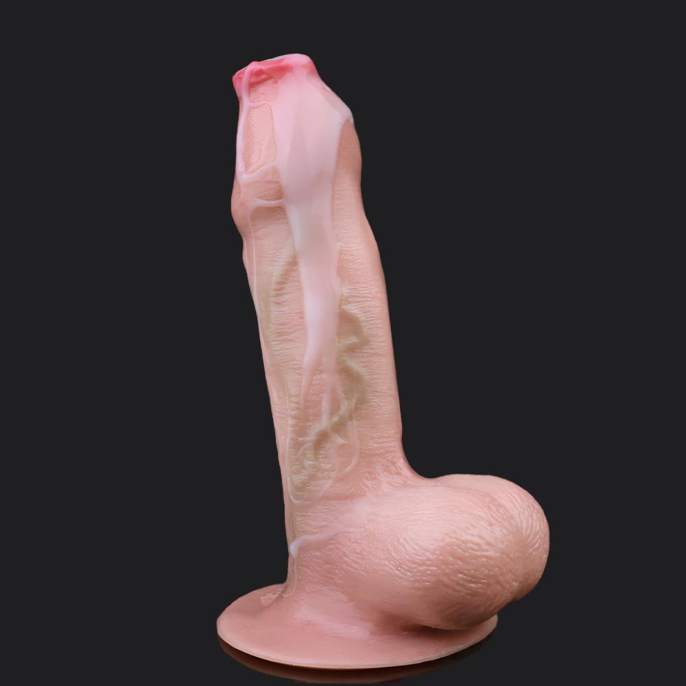 Flesh Pink Realistic Dildo – Uncut, Suction Cup for Real Play - BeastGasm